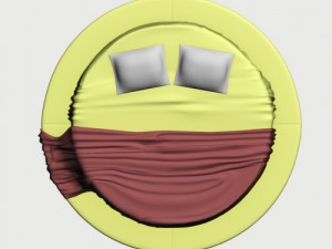 circle bed 3Dモデル