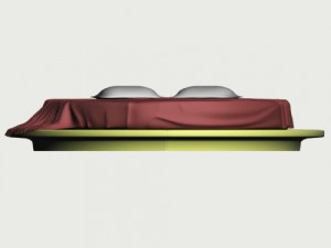 circle bed 3Dモデル