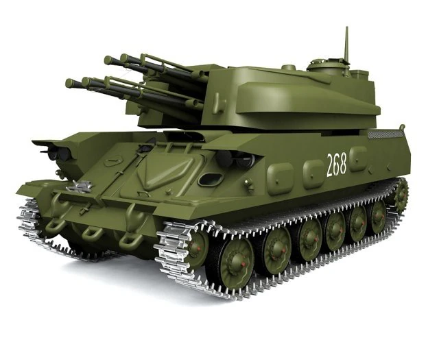 zsu-23-4 3D Model .c4d .max .obj .3ds .fbx .stl .blend 