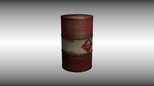 oil-drum 3D 模型 .c4d .max .obj .3ds .fbx .stl .blend 