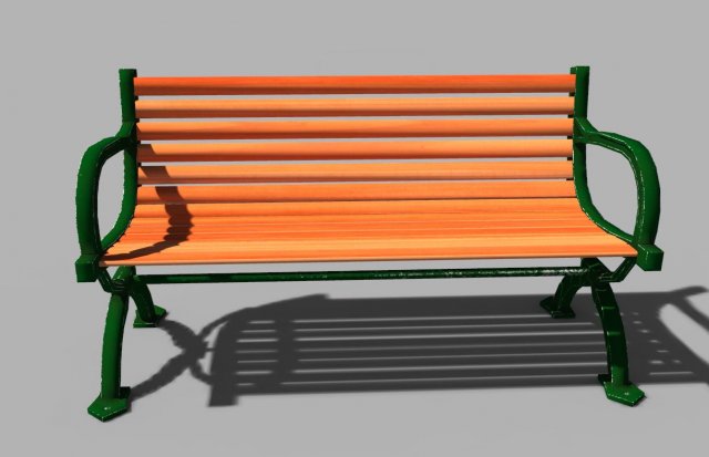 bench 3d 3D Model .c4d .max .obj .3ds .fbx .stl .blend 