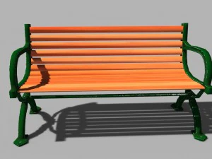 bench 3d 3D Model