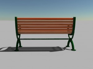 bench 3d 3D Model