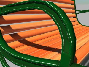 bench 3d 3D Model