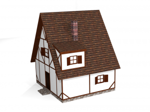small house fahverk 3Dモデル