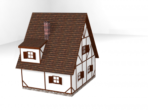 small house fahverk 3Dモデル