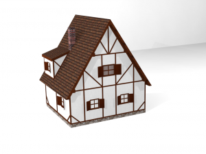 small house fahverk 3Dモデル