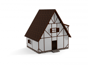 small house fahverk 3Dモデル