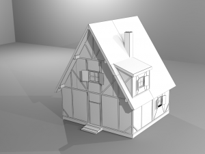 small house fahverk 3Dモデル