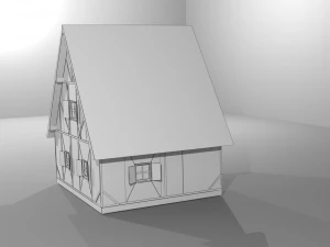small house fahverk 3D Model