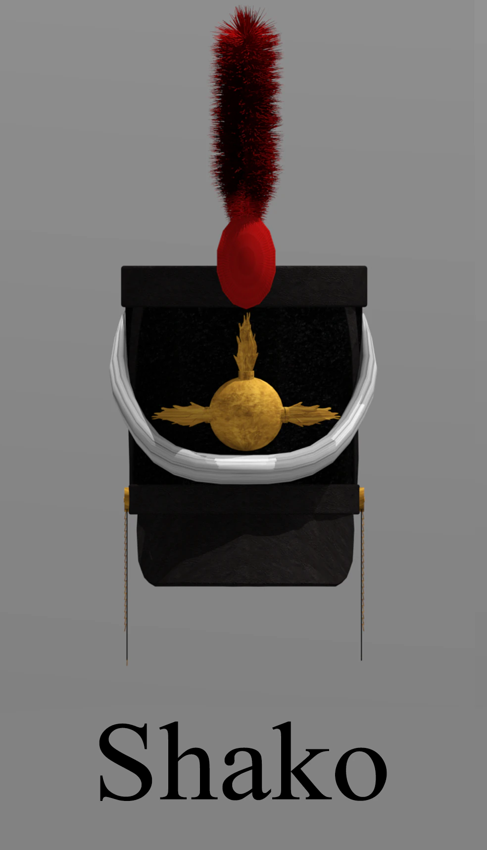 shako 1808 year napoleonic wars 3D Model .c4d .max .obj .3ds .fbx .stl .blend 
