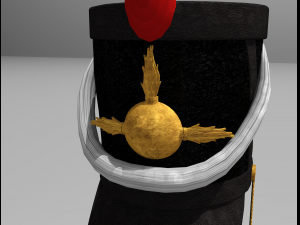 shako 1808 year napoleonic wars 3D Model