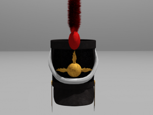 shako 1808 year napoleonic wars 3D Model