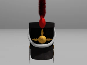shako 1808 year napoleonic wars 3D Model