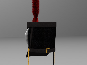 shako 1808 year napoleonic wars 3D Model