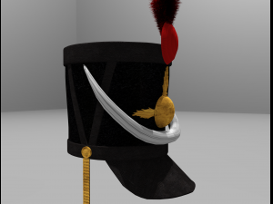 shako 1808 year napoleonic wars 3D Model