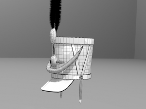 shako 1808 year napoleonic wars 3D Model