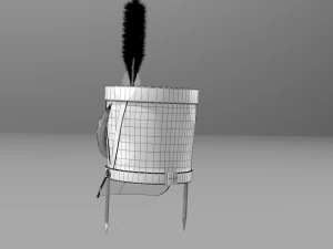 shako 1808 year napoleonic wars 3D Model