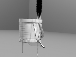 shako 1808 year napoleonic wars 3D Model