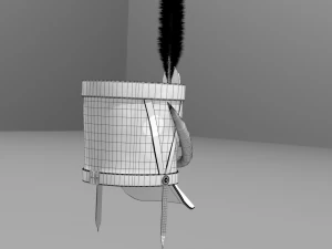 shako 1808 year napoleonic wars 3D Model