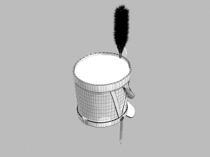 shako 1808 year napoleonic wars 3D Model