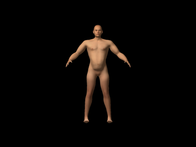 thick humanoid Model 3D .c4d .max .obj .3ds .fbx .stl .blend