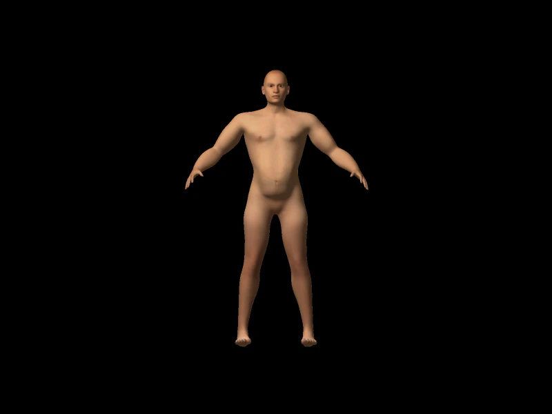 thick humanoid 3D Model .c4d .max .obj .3ds .fbx .stl .blend 