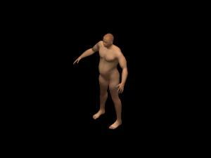 thick humanoid 3D Model