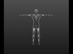 thick humanoid 3D Model