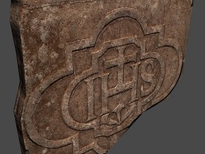 stone slab 3D 모델