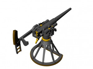47-mm hotchkiss naval 3Dモデル