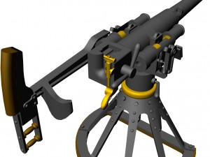 47-mm hotchkiss naval 3Dモデル