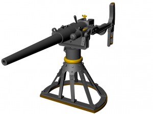 47-mm hotchkiss naval 3Dモデル