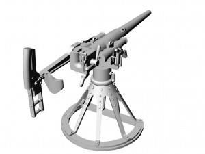 47-mm hotchkiss naval 3Dモデル