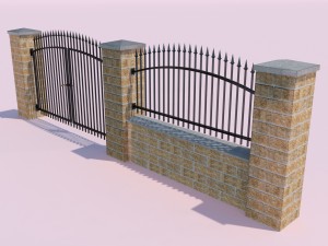 forging fence and gate 3D Model