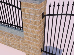 forging fence and gate Modello 3D