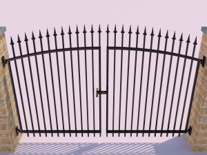 forging fence and gate Modello 3D