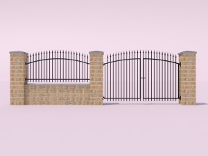 forging fence and gate Modello 3D