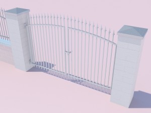 forging fence and gate Modello 3D
