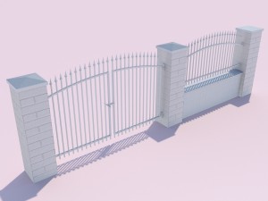 forging fence and gate Modello 3D