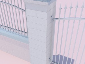 forging fence and gate Modello 3D