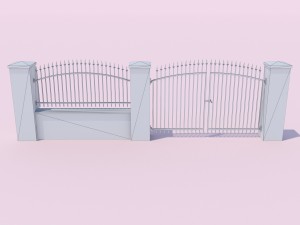 forging fence and gate Modello 3D