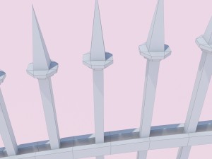 forging fence and gate Modello 3D