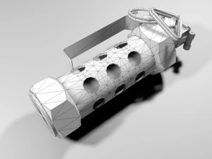 светошумовая граната м84 3D Модель