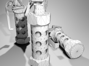 m84 stun grenade 3D-Modell