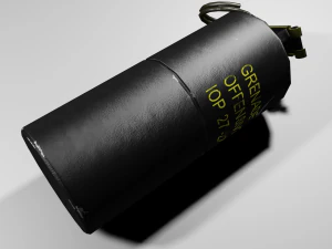 mk3a2 뇌진탕 공격 수류탄 3D 모델