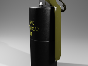 mk3a2 concussion offensive grenade 3D मॉडल