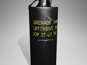 mk3a2 concussion offensive grenade 3D मॉडल