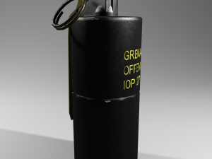 mk3a2 concussion offensive grenade 3D मॉडल