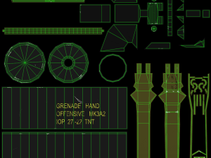 mk3a2 concussion offensive grenade 3D मॉडल